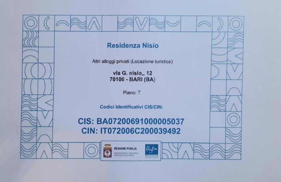 Willa Residenza Nisio Bari Zewnętrze zdjęcie